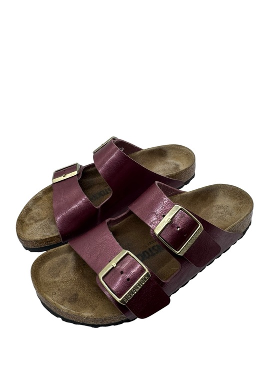 Birkenstock Shoes - Birkenstock Unisex Arizona Birko-Flor Berry Crush Sandals Narrow EU 38 US M5 L7